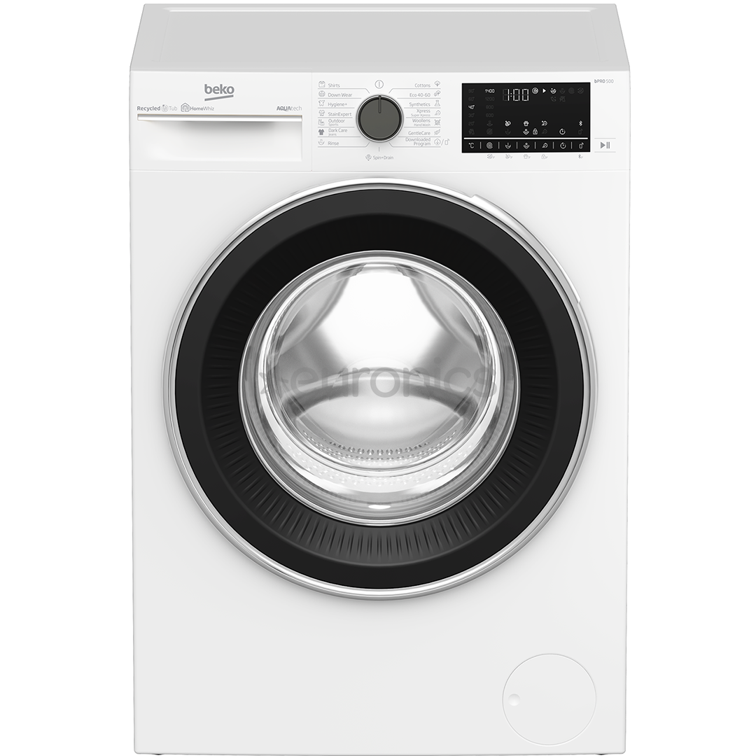 Beko, AquaTech, 8 kg, dziļums 55 cm, 1400 apgr/min., balta - Veļas mazgājamā mašīna ar priekšējo ielādi