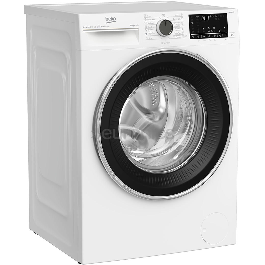 Beko, AquaTech, 8 kg, dziļums 55 cm, 1400 apgr/min., balta - Veļas mazgājamā mašīna ar priekšējo ielādi
