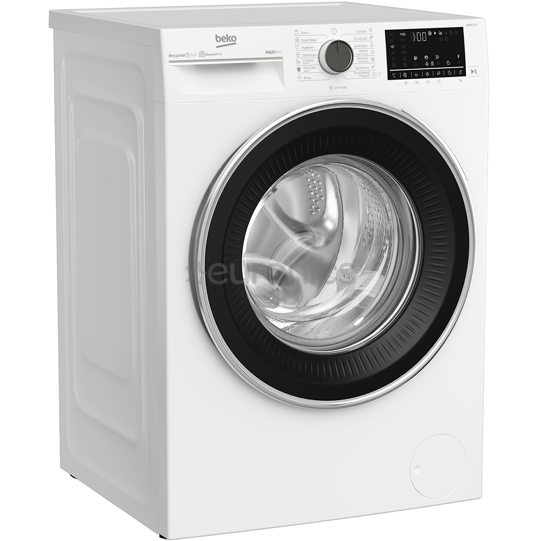 Beko, AquaTech, 8 kg, dziļums 55 cm, 1400 apgr/min., balta - Veļas mazgājamā mašīna ar priekšējo ielādi