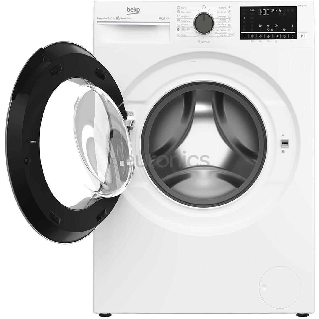Beko, AquaTech, 8 kg, dziļums 55 cm, 1400 apgr/min., balta - Veļas mazgājamā mašīna ar priekšējo ielādi