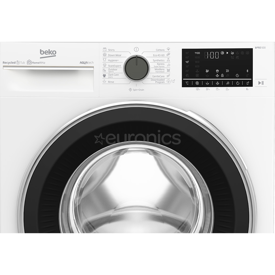 Beko, AquaTech, 8 kg, dziļums 55 cm, 1400 apgr/min., balta - Veļas mazgājamā mašīna ar priekšējo ielādi