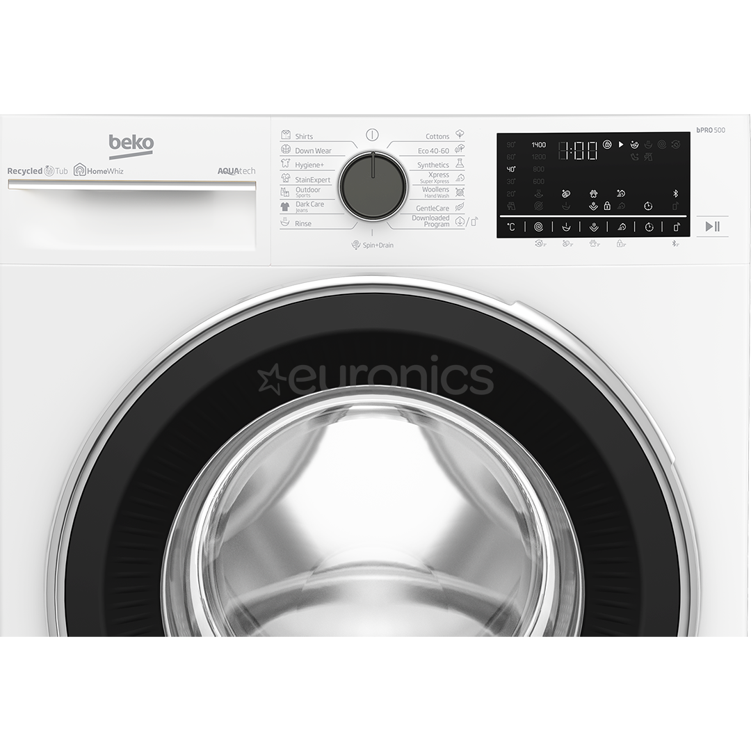 Beko, AquaTech, 8 kg, dziļums 55 cm, 1400 apgr/min., balta - Veļas mazgājamā mašīna ar priekšējo ielādi