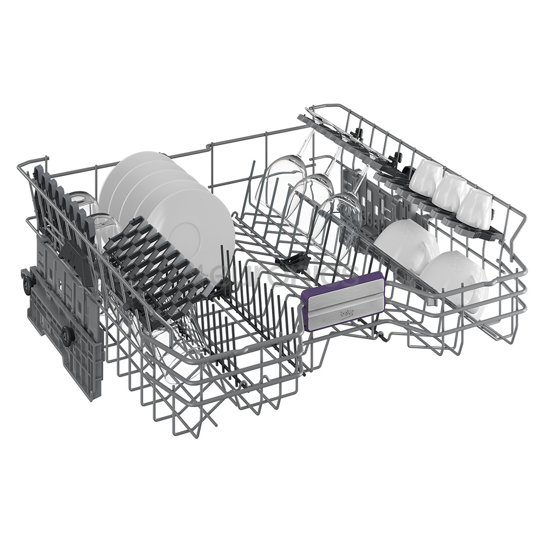 Beko, 16 place settings - Built-in dishwasher