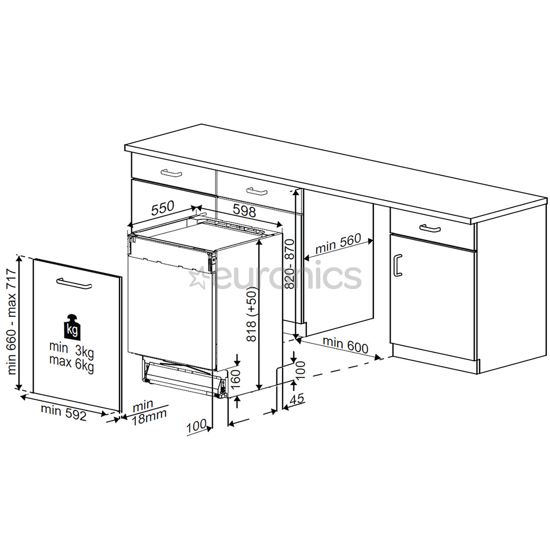 Beko, Beyond, 16 place settings - Built-in dishwasher
