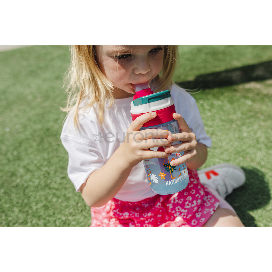 Kambukka Lagoon, 400 ml, Blue Flamingo - Kids Bottle