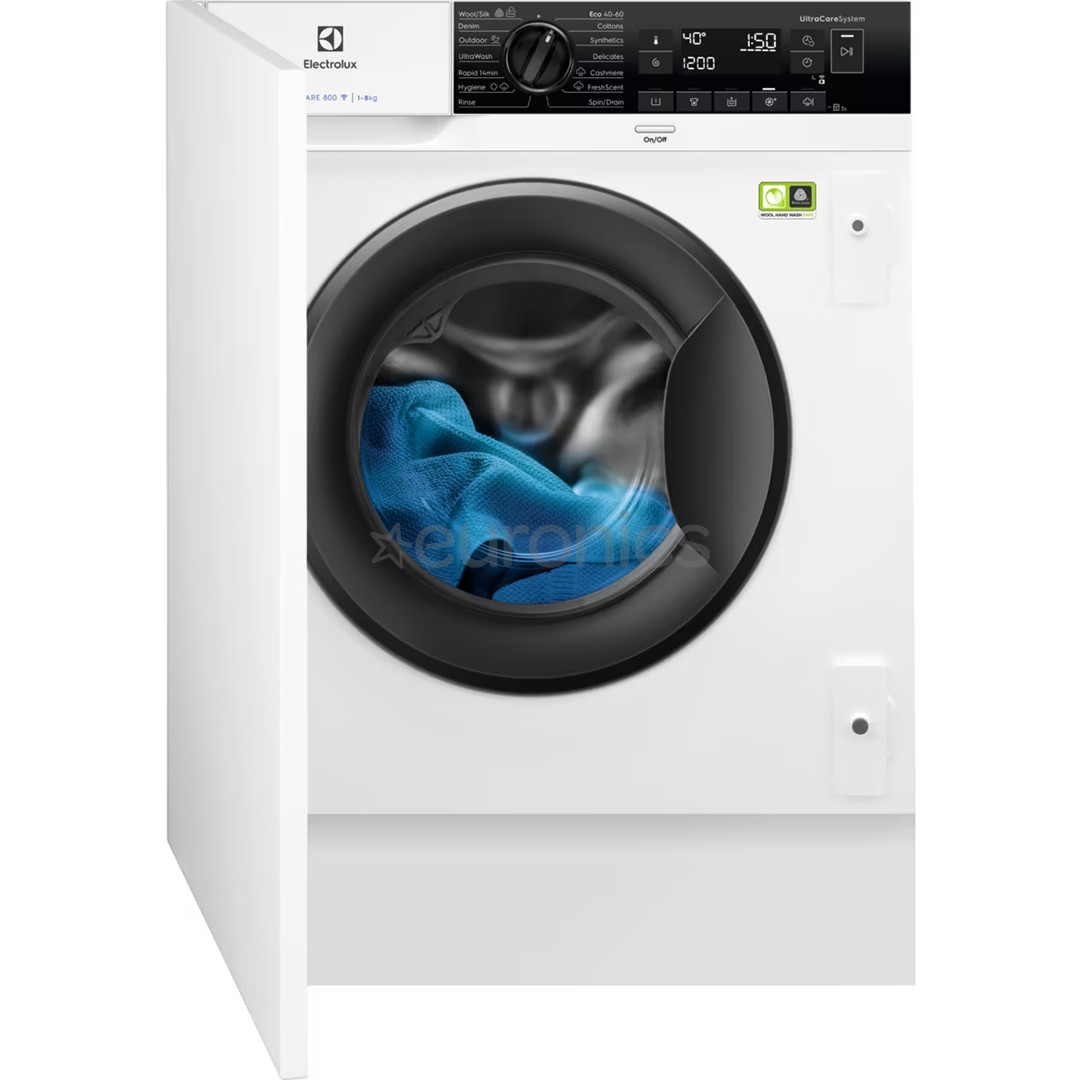 Electrolux UltraCare 8 кг, глубина 54 см, 1400 об/мин - Интегрируемая стиральная машина