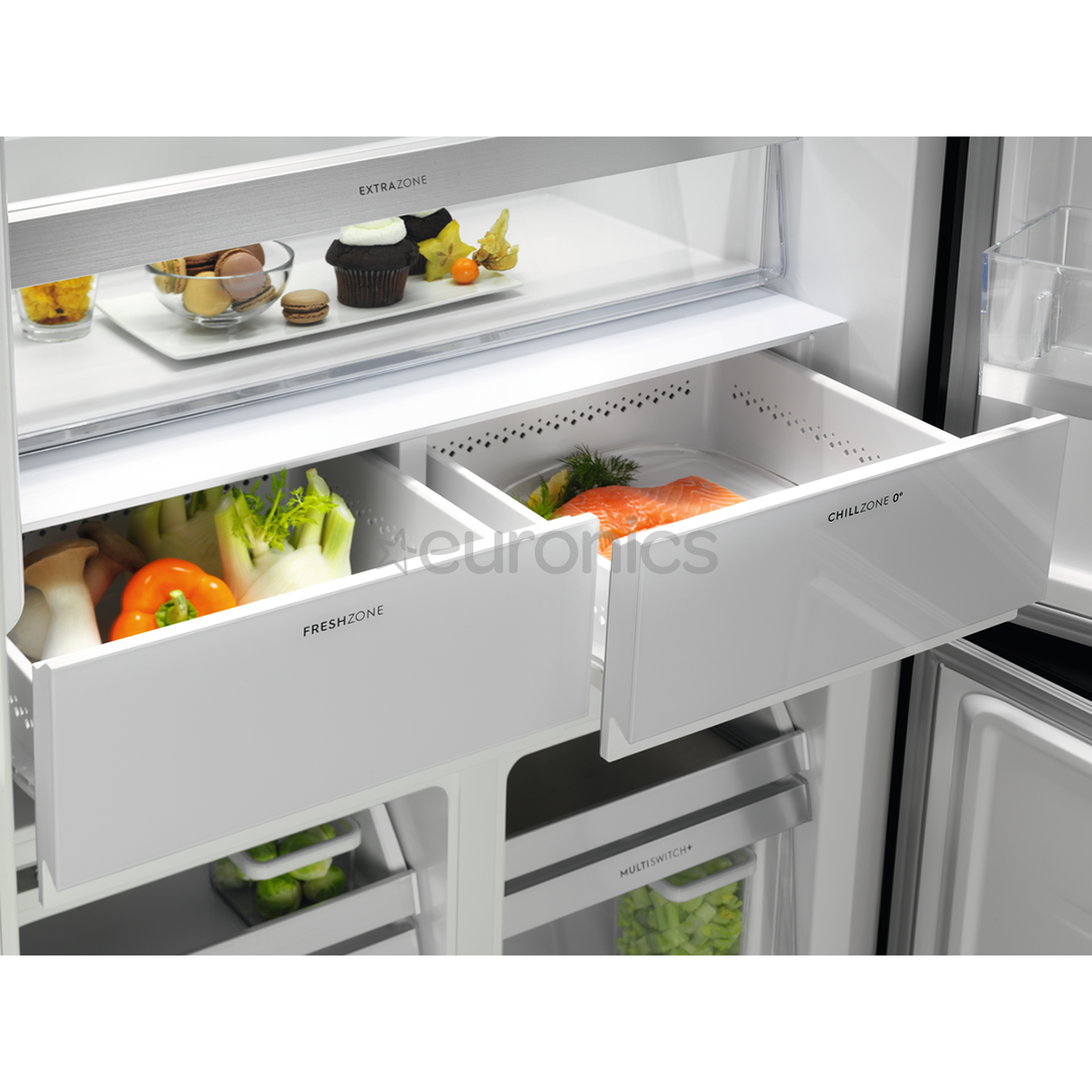 Electrolux 900 Frost Free, 522 L, augstums 190 cm, melna - SBS ledusskapis