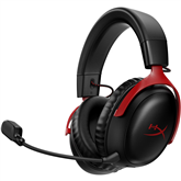 HyperX Cloud III Wireless, melna/sarkana - Bezvadu austiņas