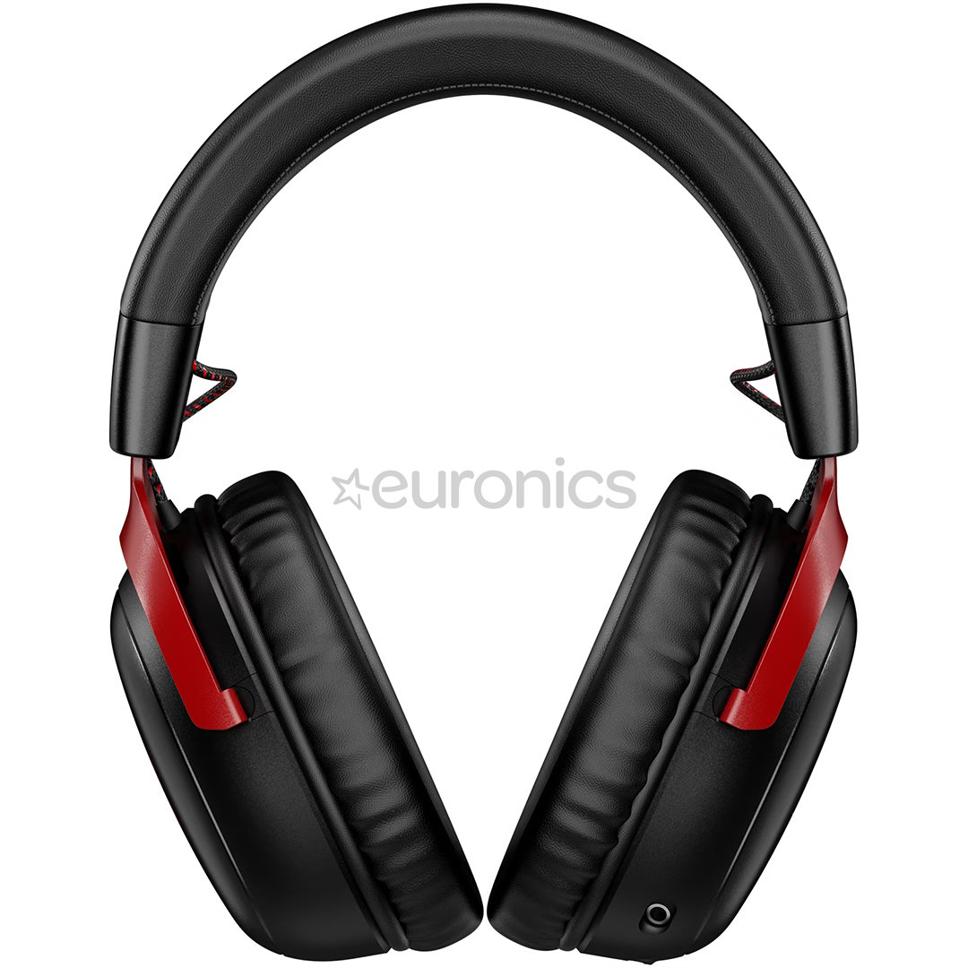 HyperX Cloud III Wireless, melna/sarkana - Bezvadu austiņas