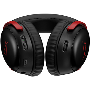 HyperX Cloud III Wireless, melna/sarkana - Bezvadu austiņas