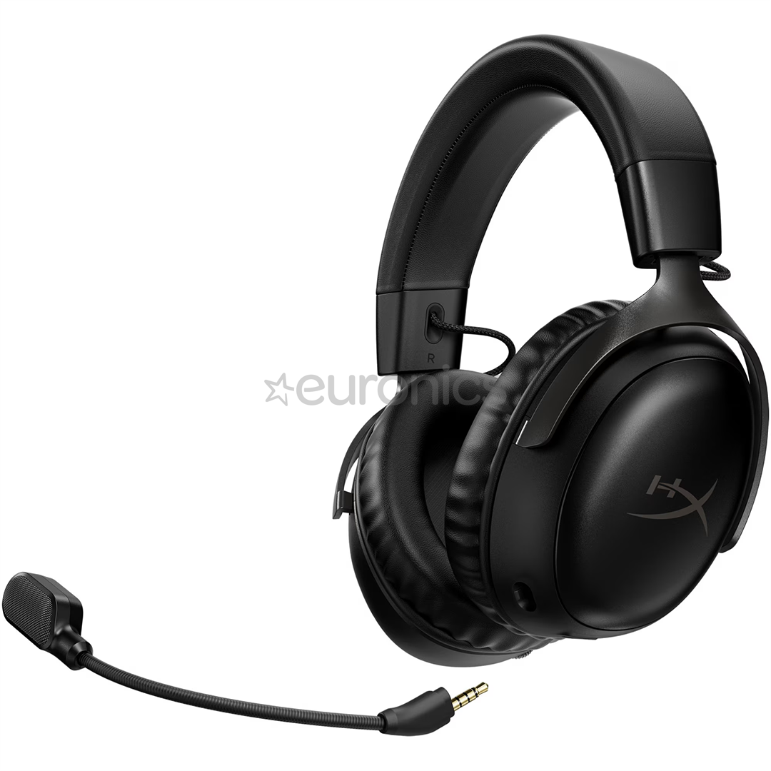 HyperX Cloud III Wireless, melna - Bezvadu austiņas