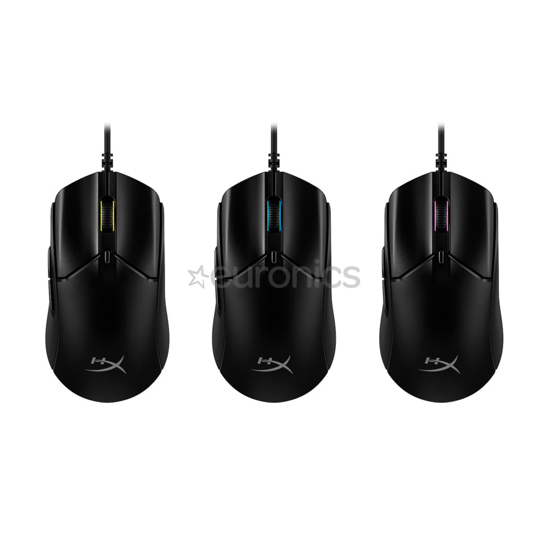 HyperX Pulsefire Haste 2, melna - Datorpele ar vadu