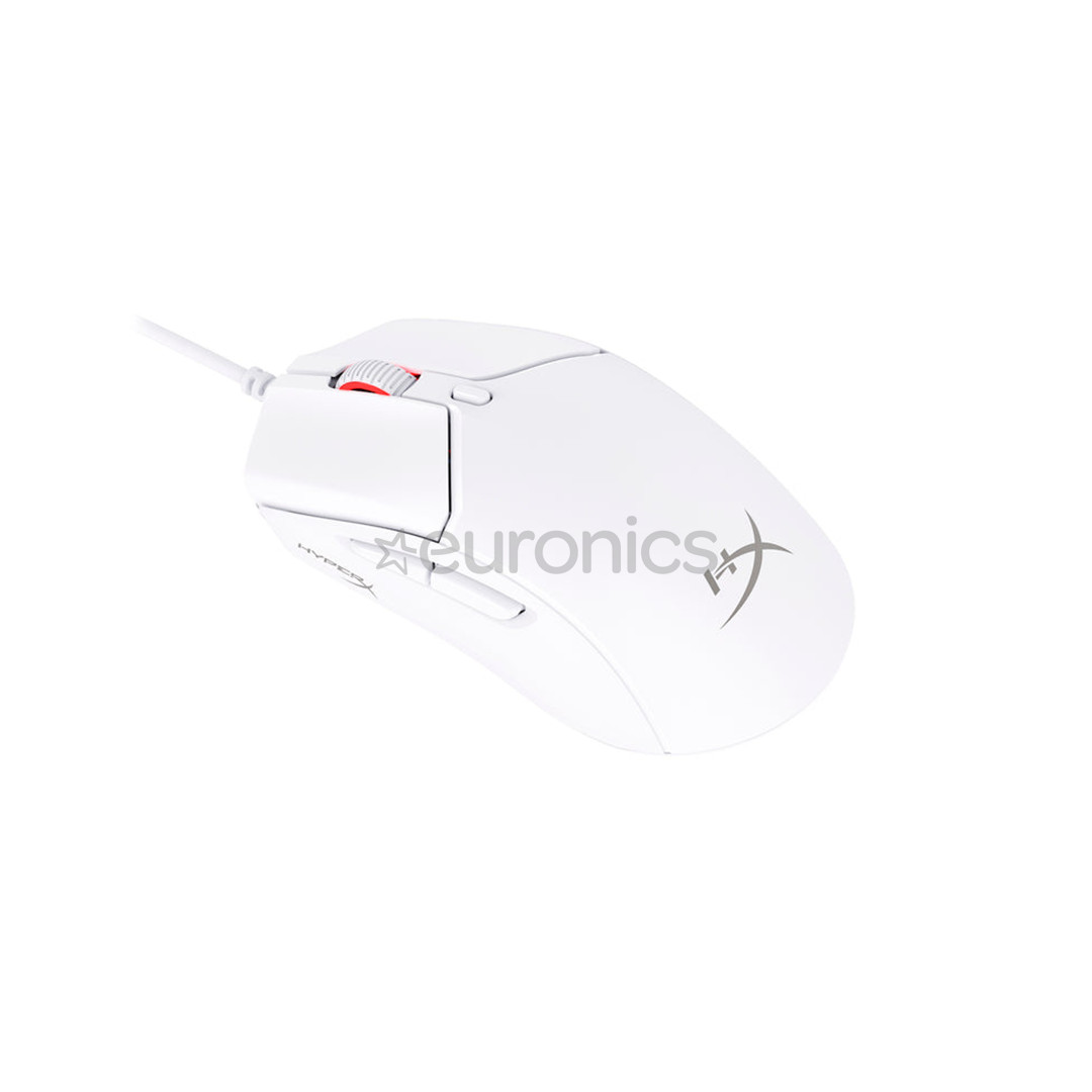 HyperX Pulsefire Haste 2, balta - Datorpele ar vadu