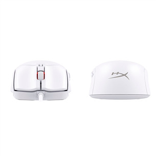 HyperX Pulsefire Haste 2, balta - Datorpele ar vadu