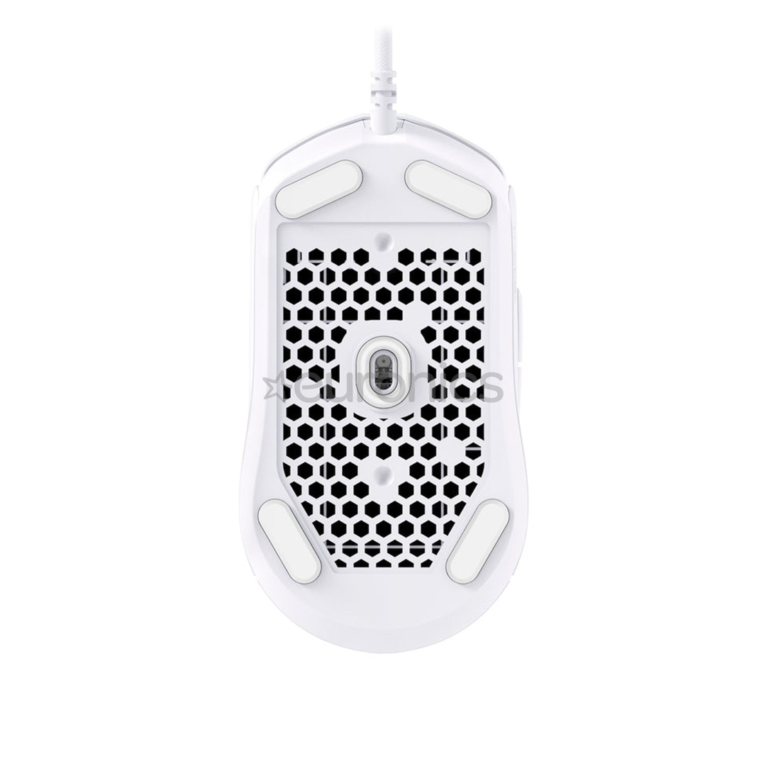 HyperX Pulsefire Haste 2, balta - Datorpele ar vadu