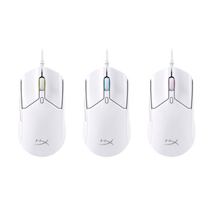 HyperX Pulsefire Haste 2, balta - Datorpele ar vadu