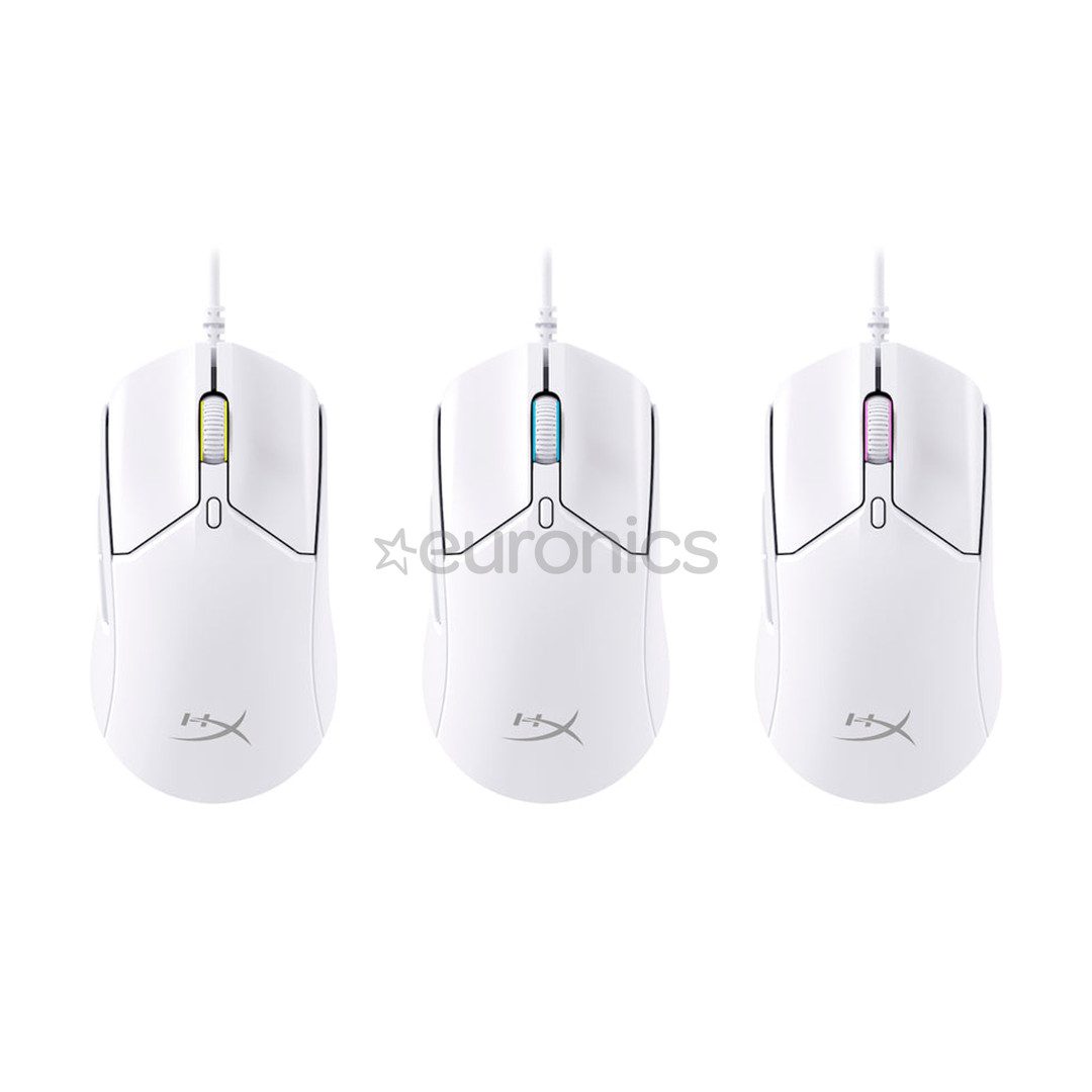 HyperX Pulsefire Haste 2, balta - Datorpele ar vadu