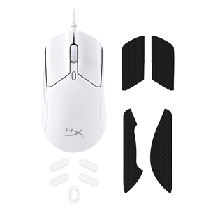 HyperX Pulsefire Haste 2, balta - Datorpele ar vadu