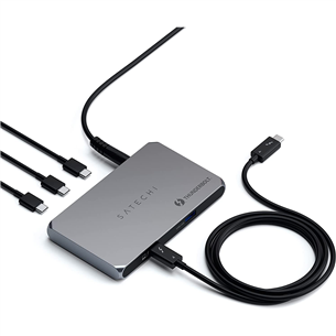 Satechi Thunderbolt 4 Slim Hub, темно-серый - Док-станция для ноутбука