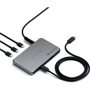 Satechi Thunderbolt 4 Slim Hub, dark grey - Notebook dock