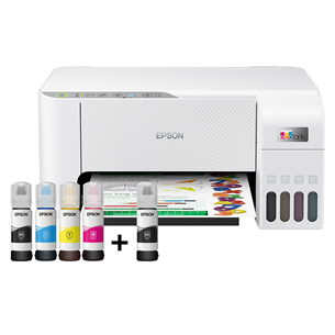 Epson EcoTank L3256, WiFi, белый - Многофункциональный цветной струйный принтер