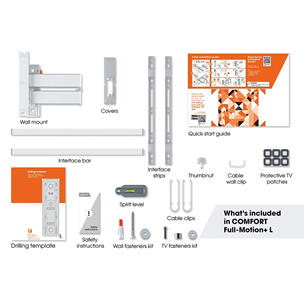 Vogel's TVM 3643 Full-Motion, 180º, 40'' - 77'', balta - Sienas stiprinājums televizoriem