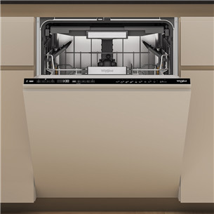 Whirlpool, 15 komplekti, platums 60 cm - Iebūvējama trauku mazgājamā mašīna