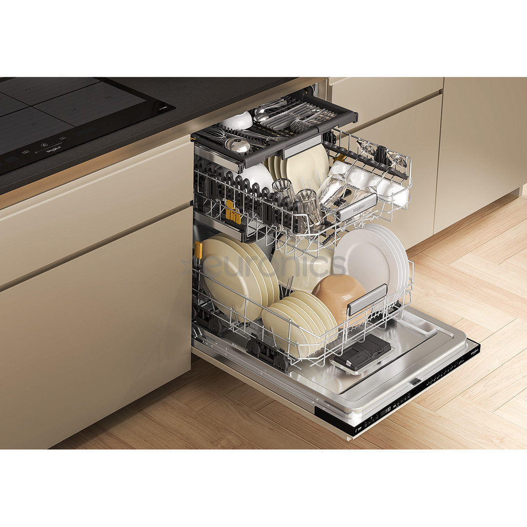 Whirlpool, 15 komplekti, platums 60 cm - Iebūvējama trauku mazgājamā mašīna