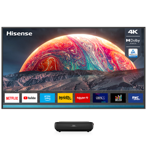 Hisense TriChroma Laser TV, 100'', 4K UHD, melna - Projektors