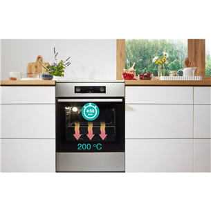 Gorenje, retro, 70 L, black - Freestanding Ceramic Cooker