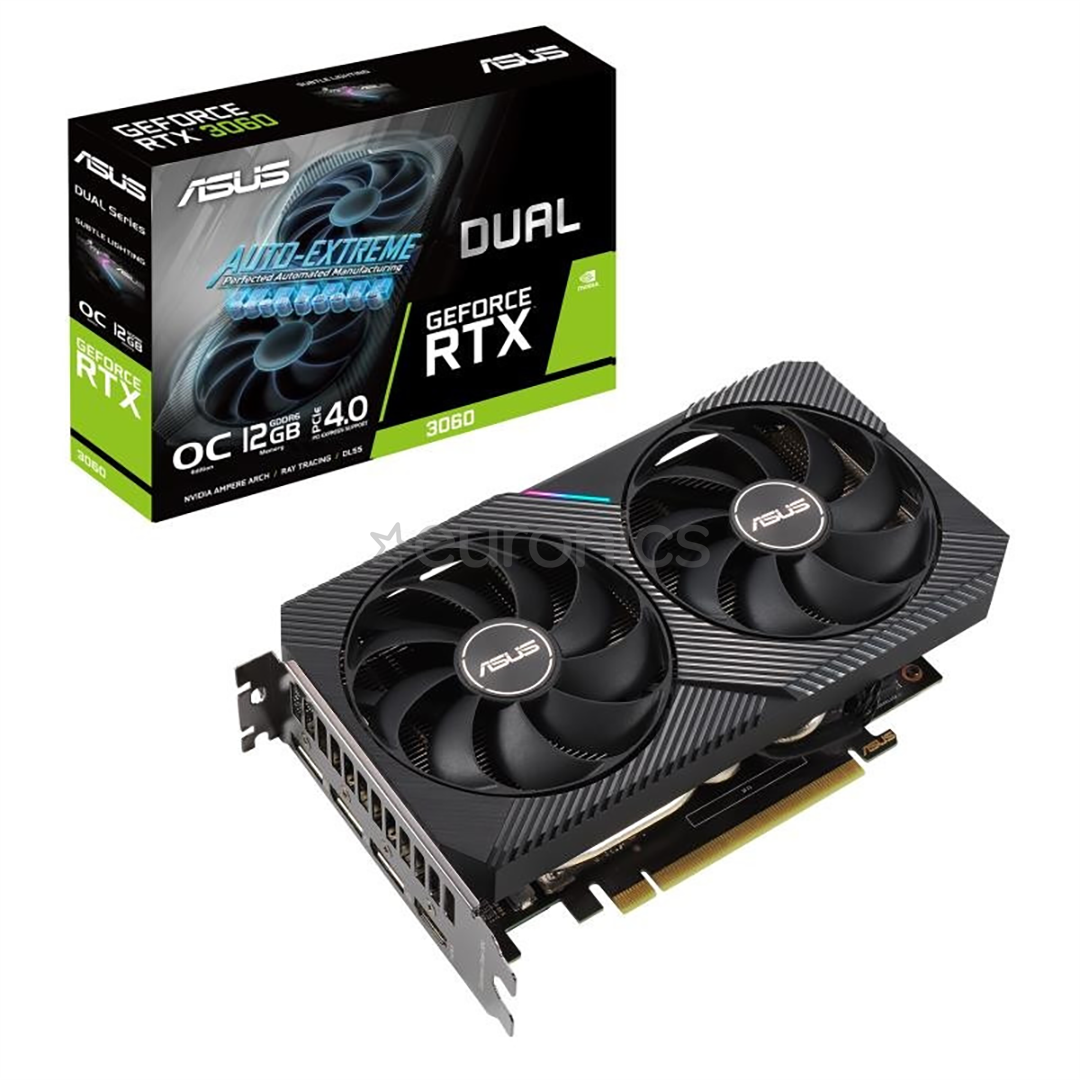 ASUS NVIDIA GeForce RTX 3060, 12GB, GDDR6, 192 bit - Grafiskā karte