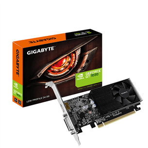 Gigabyte NVIDIA GeForce GT 1030, 2 GB, GDDR4, 64 bit - Grafiskā karte 4719331303280