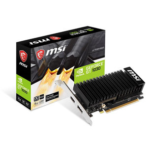 MSI NVIDIA GeForce GT 1030, 2GB, GDDR4, 64 bit - Grafiskā karte 4719072561420