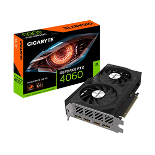 Gigabyte NVIDIA GeForce RTX 4060, 8 ГБ, GDDR6, 128 бит - Графическая карта 4719331313685