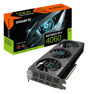 Gigabyte NVIDIA GeForce RTX 4060, 8GB, GDDR6, 128 bit - Grafiskā karte 4719331313708