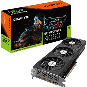 Gigabyte NVIDIA GeForce RTX 4060, 8GB, GDDR6, 128 bit - Grafiskā karte