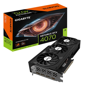 Gigabyte NVIDIA GeForce RTX 4070, 12GB, GDDR6X, 192 bit - Graphics card 4719331312930