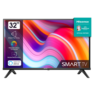 Hisense A4K, 32", HD, LED LCD, sānu statīvs, melna - Televizors