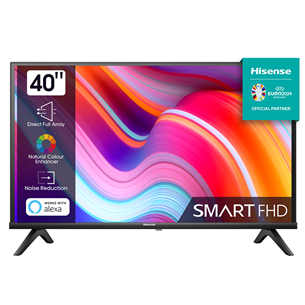 Hisense A4K, 40", Full HD, LED LCD, black - TV