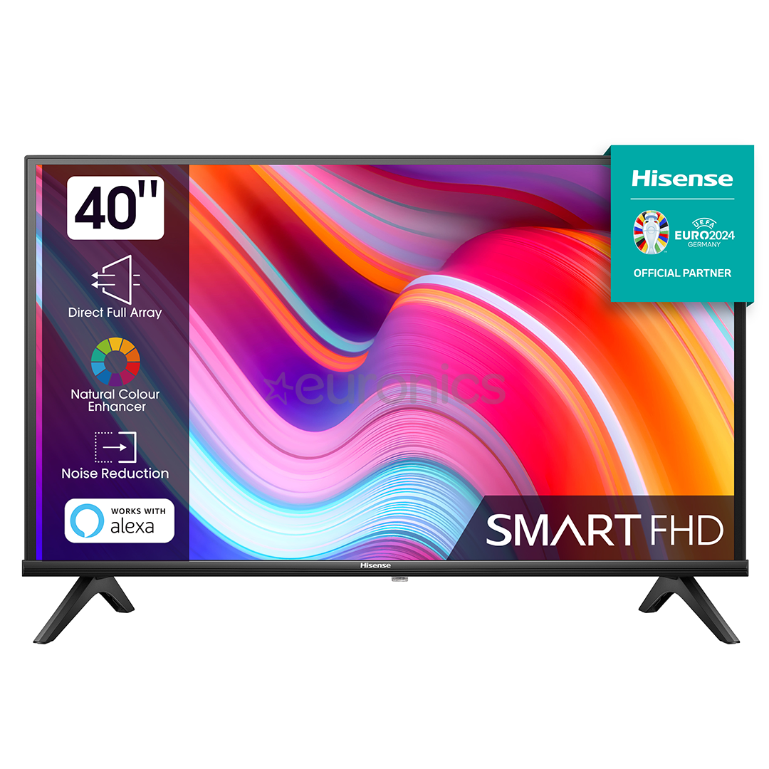 Hisense A4K, 40", Full HD, LED LCD, black - TV