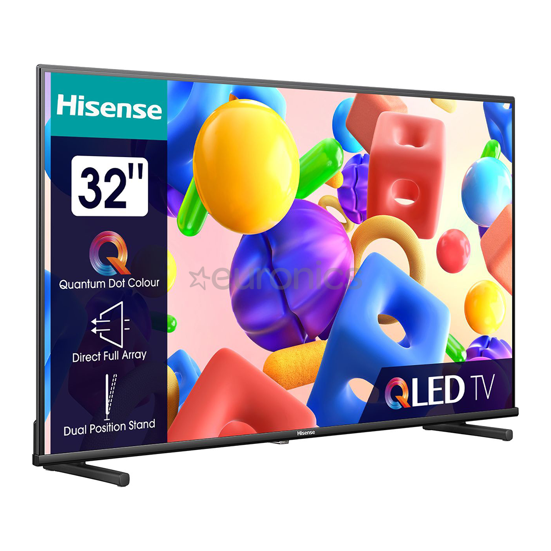Hisense A5KQ, 32", Full HD, QLED, black - TV