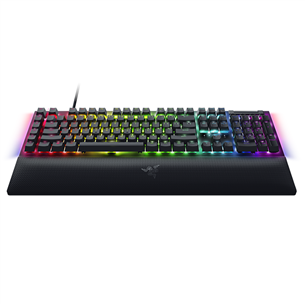 Razer BlackWidow V4, Green Switch, mehāniskā, SWE, melna - Klaviatūra