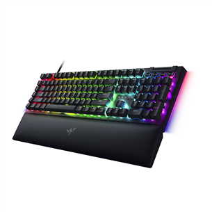 Razer BlackWidow V4, Green Switch, mehāniskā, SWE, melna - Klaviatūra