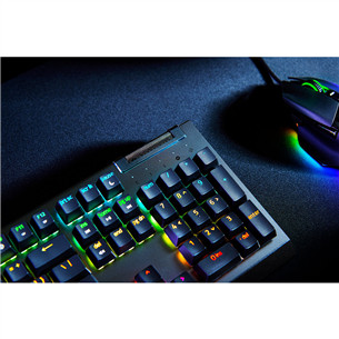 Razer BlackWidow V4 X, Green Switch, mehāniskā, US, melna - Klaviatūra