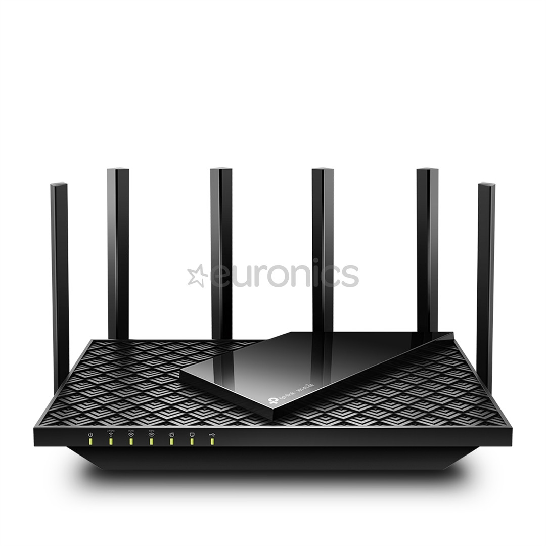 TP-Link Archer AXE75, AXE5400 Tri-Band Gigabit Wi-Fi 6E, черный - WiFi-роутер