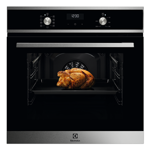 Electrolux 600 SteamBake, 65 L, inox - Built-in oven