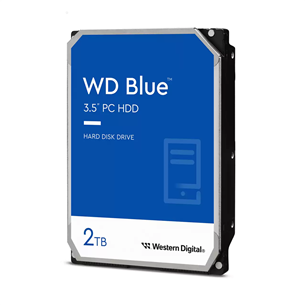 Western Digital WD Blue, 2 ТБ, 3,5'', SATA 3.0, 5400 об/мин, 64 МБ - Жесткий диск HDD