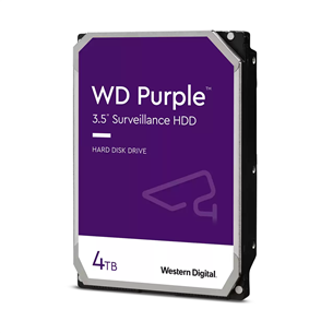 Western Digital WD Purple Surveillance, 4 TB, 5400 rpm, 3,5" - HDD cietais disks