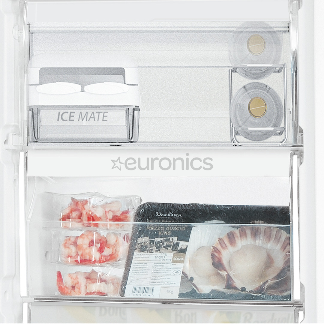 Whirlpool, 263 L, 188 cm, stainless steel - Freezer