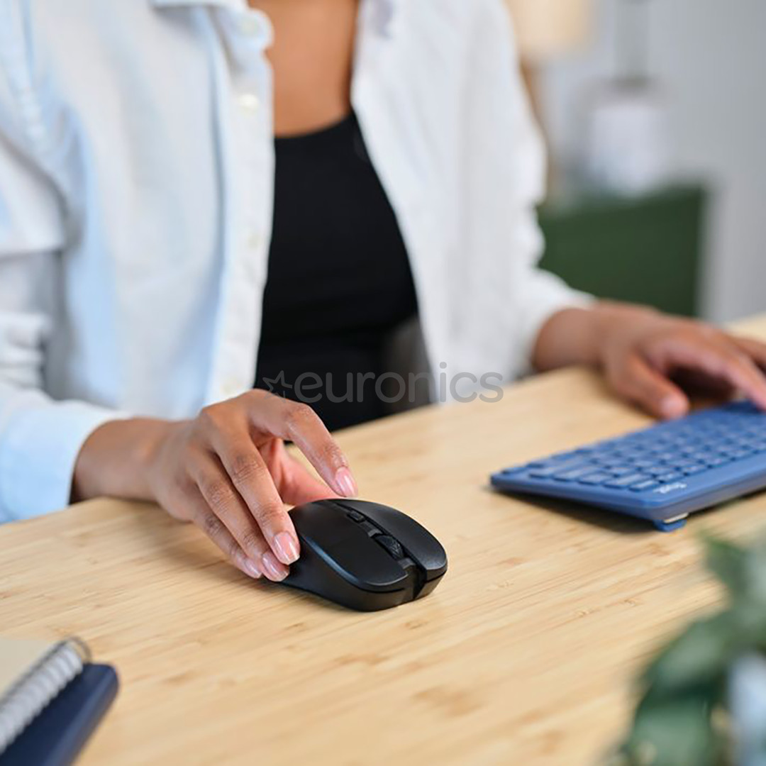 Trust Mydo Silent Click, melna - Bezvadu datorpele